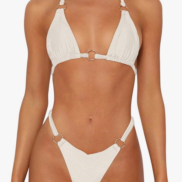 Amazon Other - Never Worn Off-White Adjustable Bikini